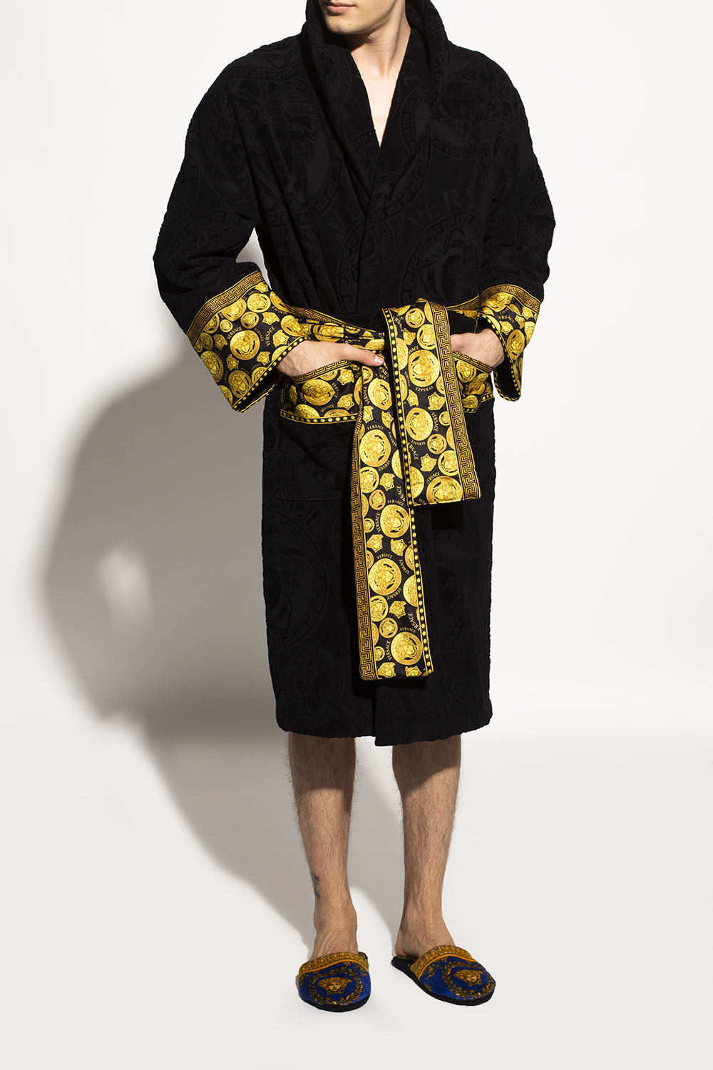 Versace robe deals and slippers